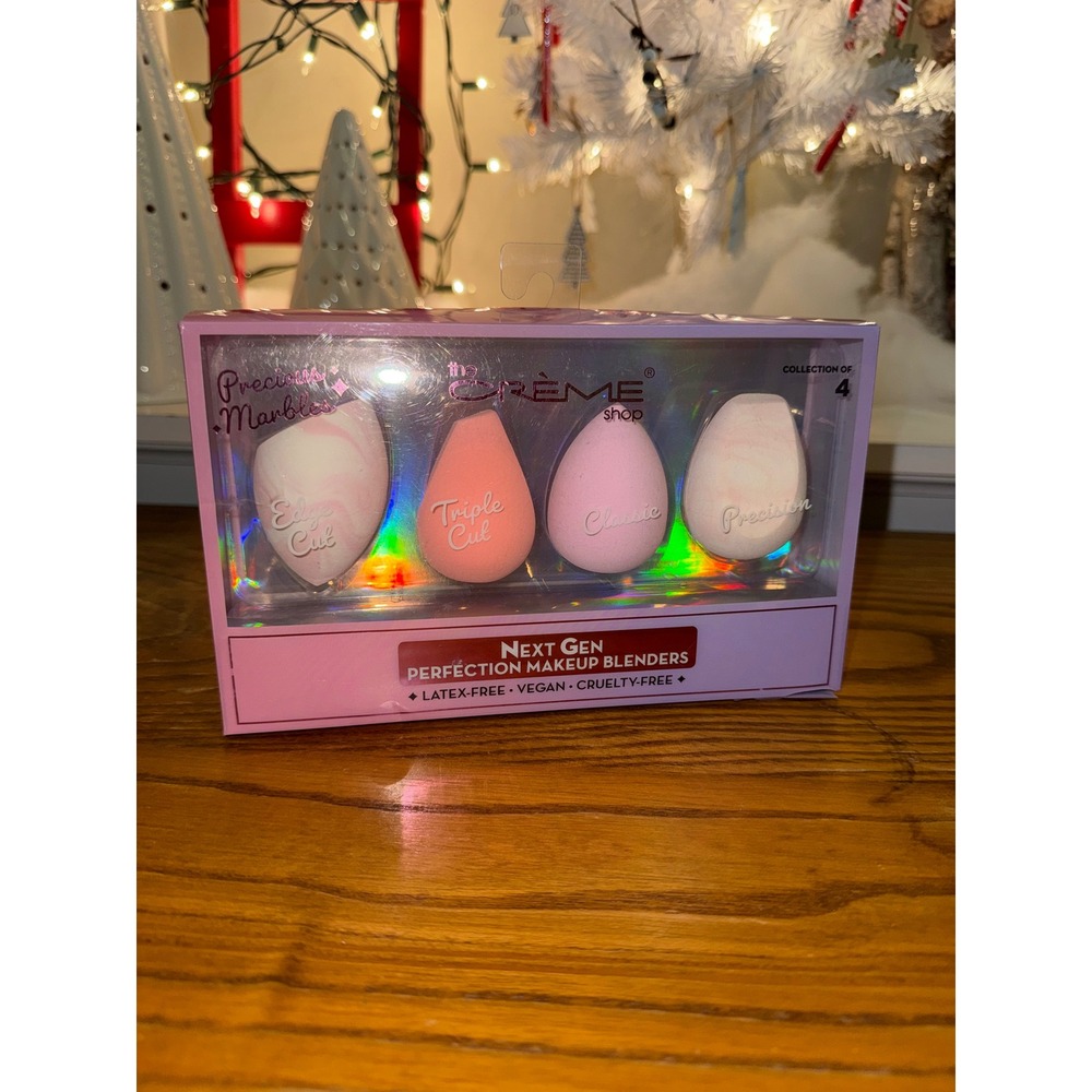 The Creme Shop‎ Next Gen Perfection Makeup Blenders 4 Piece Set Marble Finish